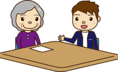 １３５食事をする高齢者のイラスト イラスト協議会
