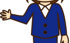 ０６６おじさん拳上げ全身のイラスト イラスト協議会