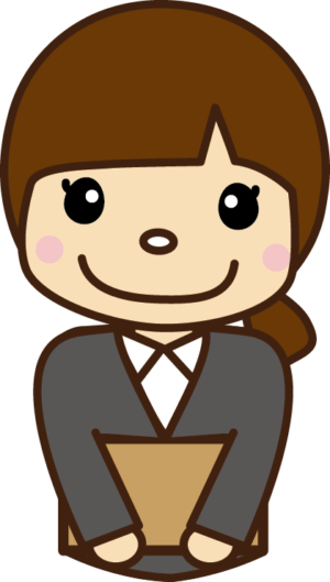 １２５就活中の女性のイラスト イラスト協議会