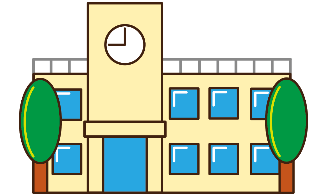 １１７建物（学校）のイラスト